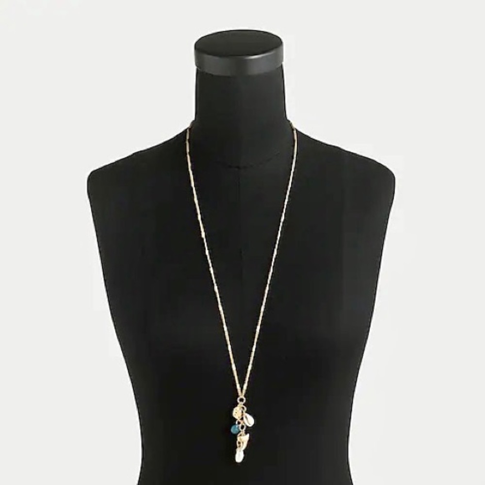 J. Crew NWT Beachcomber Pendant Necklace - Picture 2 of 9